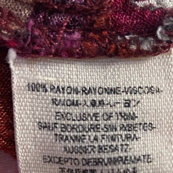 Free People Tree swing dress tunic burgundy maroon with pockets Medium - Picture 11 of 11